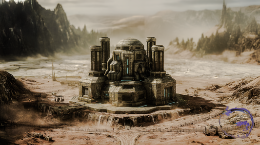 AXTLAN - The 17 Suns Planet - Formation - Building Concept Art #6