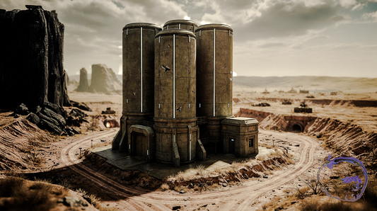 AXTLAN - The 17 Suns Planet - Formation - Building Concept Art #7