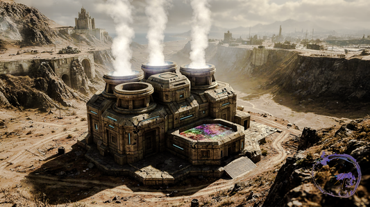 AXTLAN - The 17 Suns Planet - Formation - Building Concept Art #10