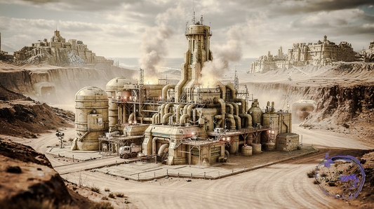 AXTLAN - The 17 Suns Planet - Formation - Building Concept Art #11