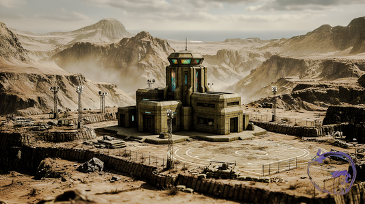 AXTLAN - The 17 Suns Planet - Formation - Building Concept Art #13