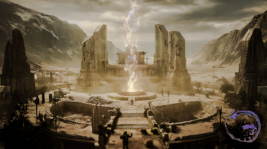 AXTLAN - The 17 Suns Planet - Formation - Building Concept Art #14