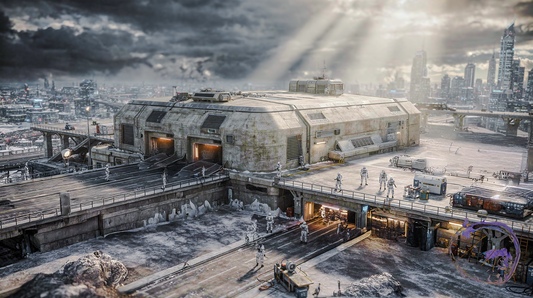 AXTLAN - The 17 Suns Planet - Sirocco - Building Concept Art #4